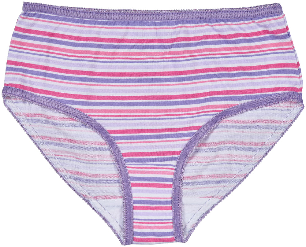 Trimfit Girls 100% Cotton Colorful Briefs Panties (Pack of 10), Assorted 1