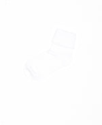 Triple Roll 2X2 with Comfortoe Technology Socks (White)