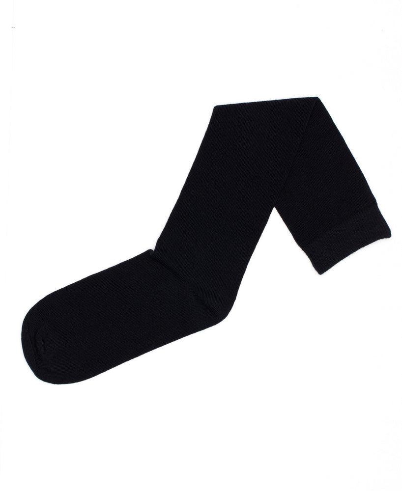 3-Pack Flat Knit Knee High Socks with Comfortoe Technology Socks (Black)