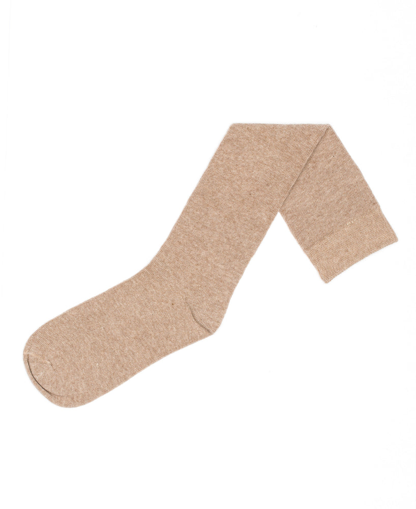Flat Knit with Comfortoe Technology Socks (Camel Heather)