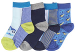 8-Pack Transportation Planes, Cars and Helicopter Toddler Boys Socks