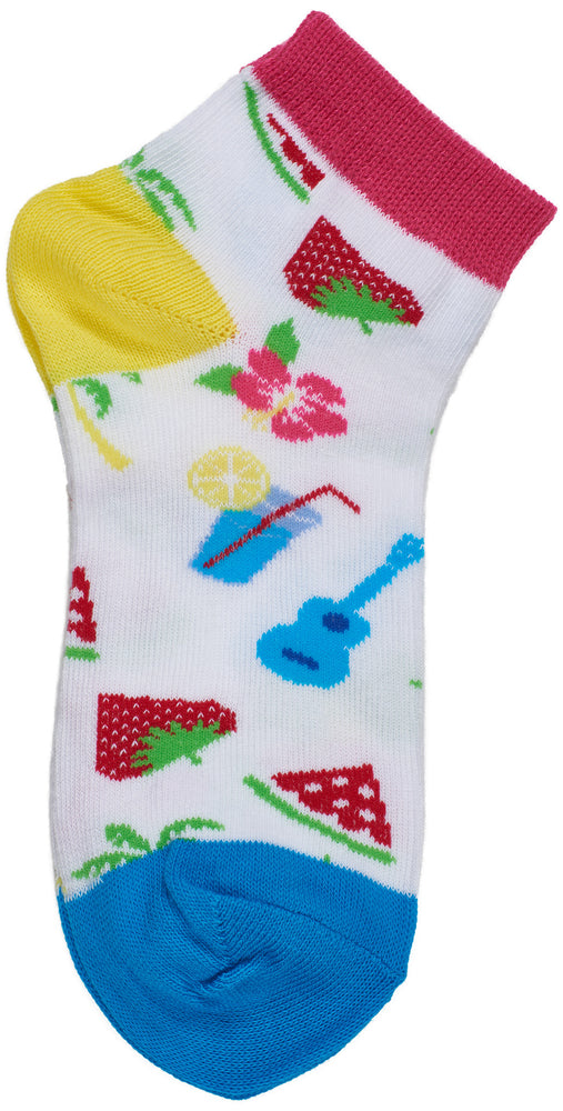 4-Pack Tropical Vibe Low Cut Socks