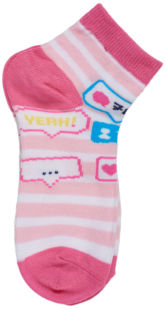 4-Pack Social Media Low Cut Socks