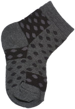 3-Pack Classic Panel Color Dot Crew Socks (Medium Grey Heather/Denim Heather/Black)