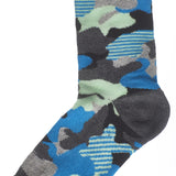 4-Pack Urban Camouflage & Stripes Boys Crew Socks