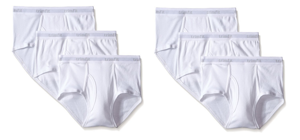 6-Pack Tagless 100% Combed Cotton Briefs (White)
