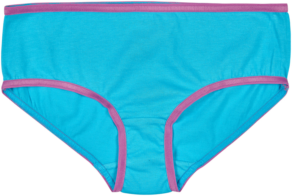 Trimfit Girls 100% Cotton Colorful Hipster Panties (Pack of 10), Assorted 1