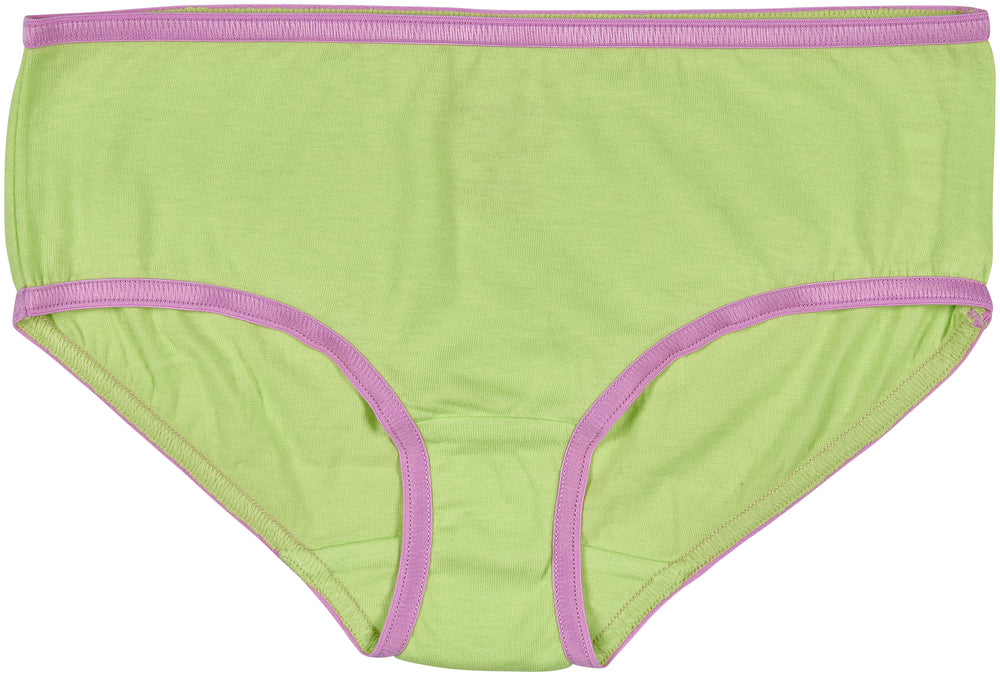 Trimfit Girls 100% Cotton Colorful Hipster Panties (Pack of 10), Assorted 4
