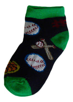 6-Pack Quarter Crew Sports Themed Boys Socks