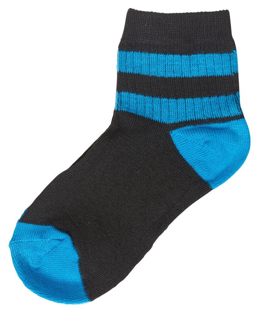 6-Pack Half Crew Stripes Boys Printed Socks