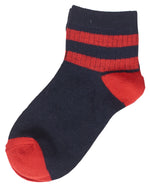 6-Pack Half Crew Stripes Boys Printed Socks