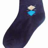 12-Pack Quarter Crew Argyle Boys Socks
