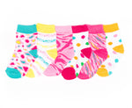 6-Pack Animal Print Polka Dots Baby Girls Socks