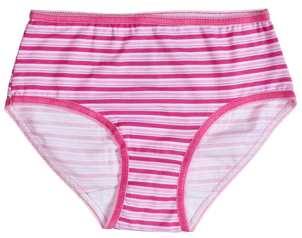 6-Pack Girls Hearts, Leopard, Stripes Briefs Panties Underwear