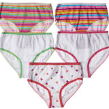 5-Pack Yummy Cupcakes Tagless Panties 100% Cotton Fashion Prints