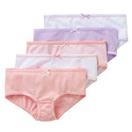 5-Pack Tagless 100% Combed Cotton Hipster Panties Assorted