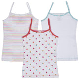 3-Pack Yummy Cupcakes Camisole Undershirt 100% Cotton Fashion Prints