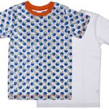 2-Pack Football Stars 100% Cotton Fashion Printed T-Shirts