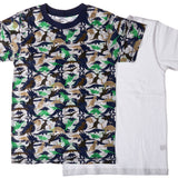 2-Pack Dinosaur Camoflage 100% Cotton Fashion Printed T-Shirts