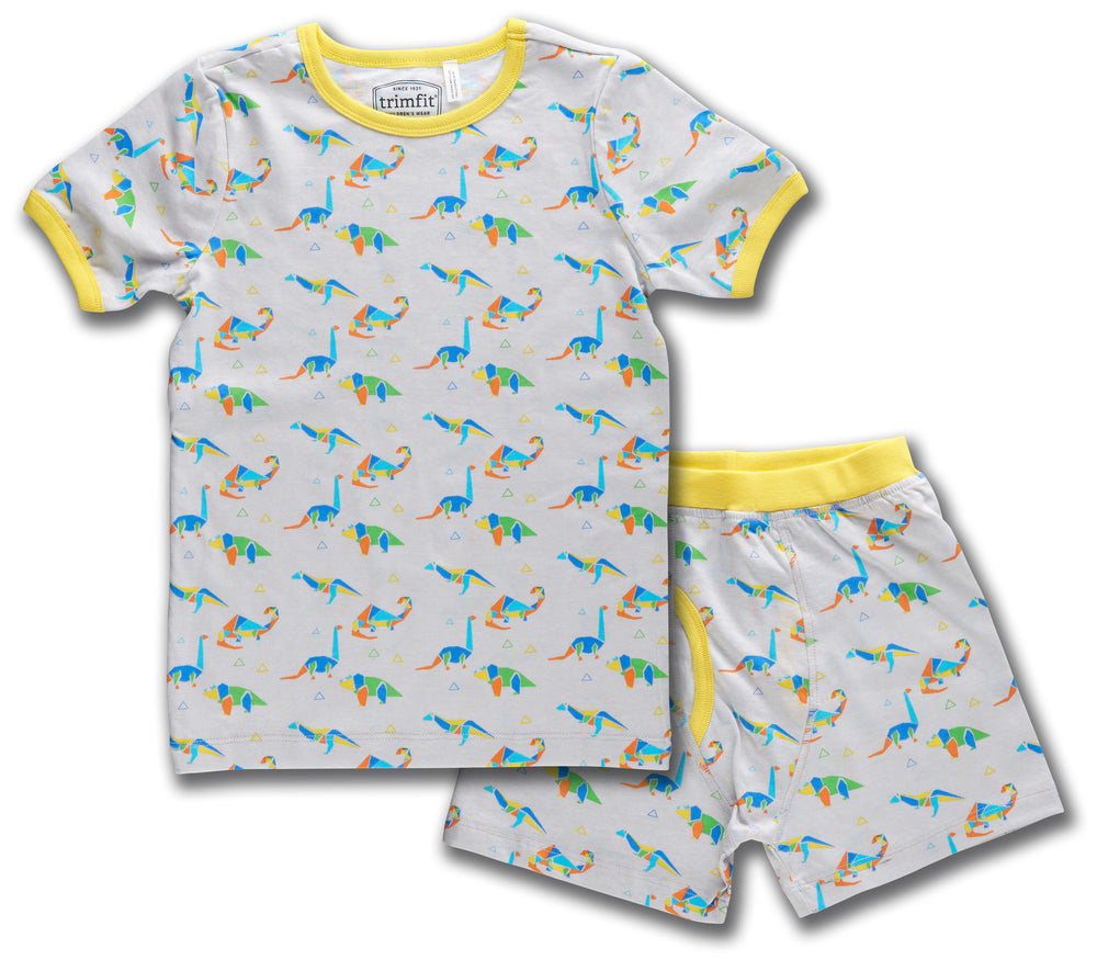 Dinosaurs Organic Cotton Short Sleeve Pajama Set