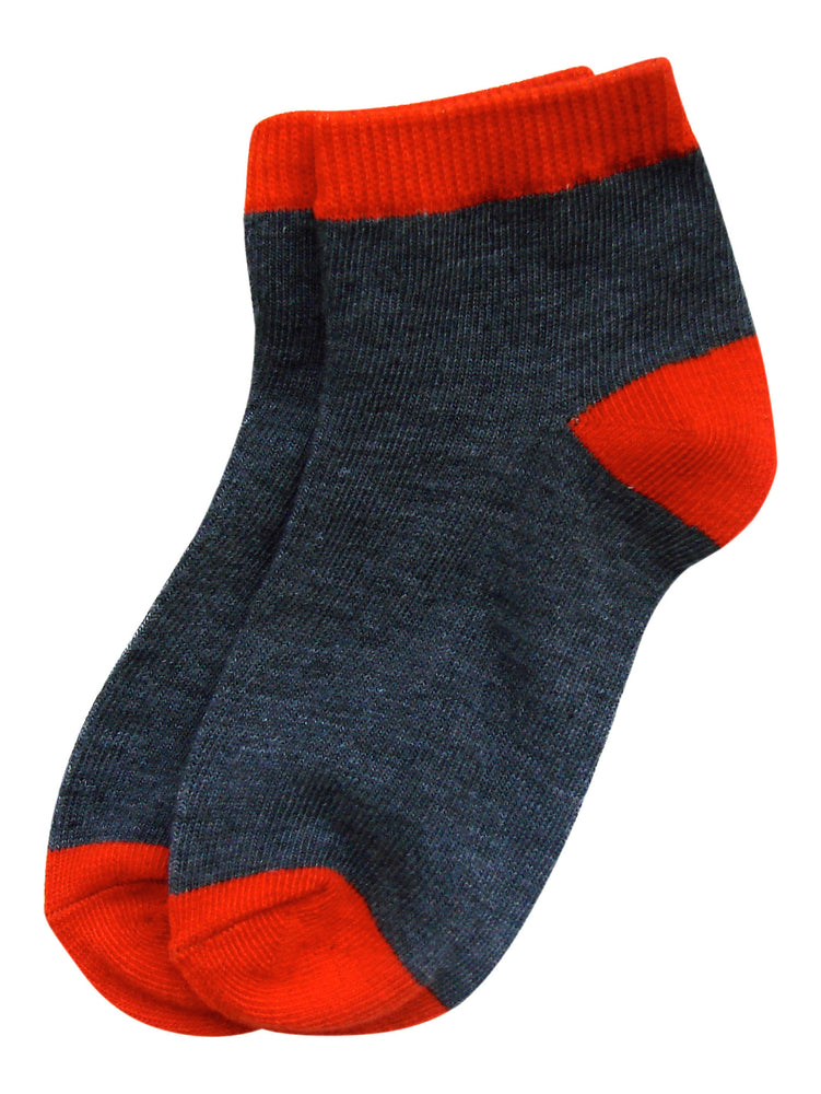 6-Pack Monsters Fun Prints Heel/Toe Accents Socks