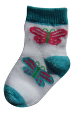 6-Pack Flowers Hearts Butterflies Printed Socks