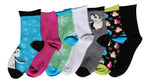 7-Pack Cute Penguin Snowflake Shiny Winter Fun Girls Socks