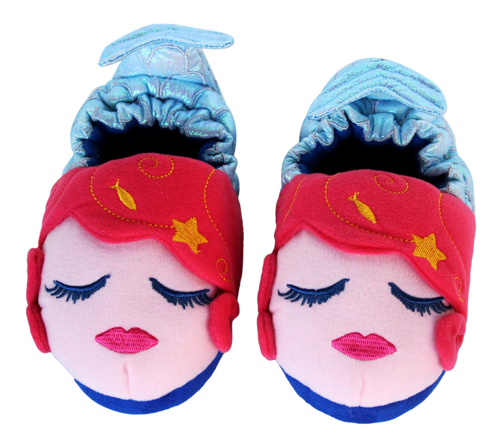 Girls Mermaid Plush Slipper