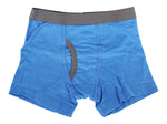 4-Pack Boys Cotton Boxer Briefs Underwear (Blue/Orange/Grey/Black)