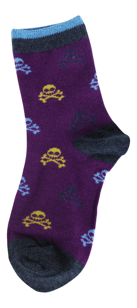 7-Pack Cute Video Game Skull and Crossbones Pirate Boys Socks